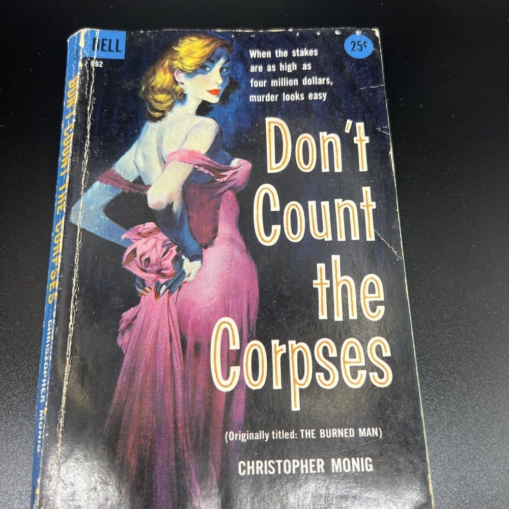 Dont Count the Corpses Christopher Monig Vintage Dell 992 Pulp Mystery Paperback